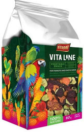 VITAPOL Gemüsesnack Frucht & Gemüse Leckerli für Papageien und exotische Vögel 80g - 80 g – Bild 1 von 1