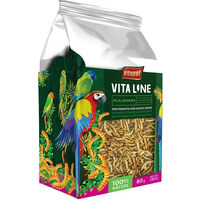Produktbild von VITAPOL Larven der Weißen Fliege Ergänzungsfutter für Papageien und exotische Vögel 80g - 80 g