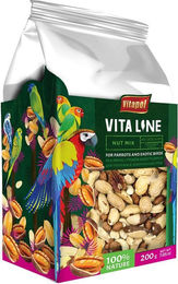 Produktbild von VITAPOL Nussmischung für Papageien und exotische Vögel ohne tierisches Protein 200g - 200 g