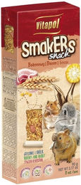 Produktbild von VITAPOL Smaker Speck Leckerli für Nagetiere wie Hamster Maus und Ratte 2 Stück