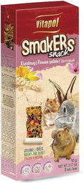 Produktbild von VITAPOL Smakers Blumige Stücke mit getrockneten Kräutern für Nagetiere wie Kaninchen und Hamster 180g