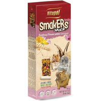Produktbild von VITAPOL Smakers Blumige Stücke mit getrockneten Kräutern für Nagetiere wie Kaninchen und Hamster 180g