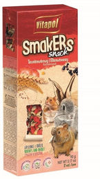 Produktbild von VITAPOL Smakers Erdbeere Leckerli für Kaninchen 90g