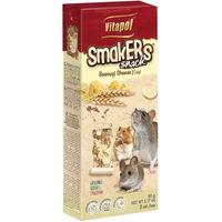 Produktbild von VITAPOL Smakers Kräcker für Nagetiere wie Hamster Maus und Ratte 180g 2 Stück
