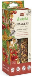 Produktbild von VITAPOL Smakers rotes Gemüse Snack für Kaninchen und Nager vegan und getreidefrei 90g - 90 g