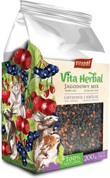 Produktbild von VITAPOL Vita Herbal Ergänzungsmischung Berry Mix für Kaninchen und Nager 200 g - 200 g