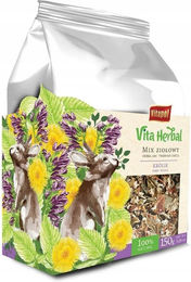Produktbild von VITAPOL Vita Herbal Kräutermischung für Kaninchen 150 g vegan ohne tierisches Protein - 150 g