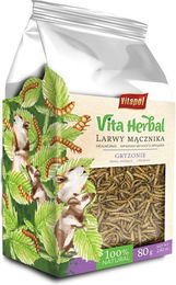 Produktbild von VITAPOL Vita Herbal Larven der Weißen Fliege für Vögel und Echsen 80 g - 80 g