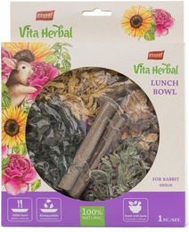 Produktbild von VITAPOL Vita Herbal Lunch Bowl Veganer Kräutersnack für Kaninchen ohne tierisches Protein 50g