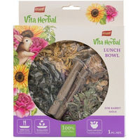 Produktbild von VITAPOL Vita Herbal Lunch Bowl Veganer Kräutersnack für Kaninchen ohne tierisches Protein 50g