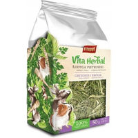 Produktbild von VITAPOL Vita Herbal Petersilienstängel 50 g Natürliches Kräuter-Leckerli für Kaninchen und Nager Vegan und Ohne tierisches Protein - 50 g