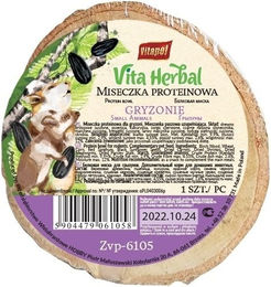 Produktbild von VITAPOL Vita Kräuter-Eiweißschale Knabberstange für Kaninchen 400g