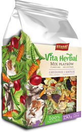 Produktbild von VITAPOL Vitaherbal Flockenmischung Vitaminsupplement für Kaninchen 150g - 150 g