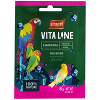 Produktbild von VITAPOL Vitaline Holzkohle Pulver zur Verdauungshilfe für Vögel 8 g - 8 g