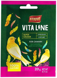 Produktbild von VITAPOL Vitaline Superfarbe Gefieder-Supplement für Kanarienvögel und Wildvögel ohne tierisches Protein 20 g - 20 g