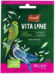 Produktbild von VITAPOL Vitaline Zierfedern Streufutter Gefieder-Supplement für Wellensittiche 20 g - 20 g
