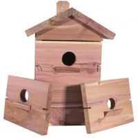 Produktbild von VITAPOL Vogelbrutplatz aus braunem Zedernholz für Wildvögel