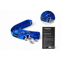 Produktbild von Vitazoo Hundeleine aus Nylon in Blau mit Karabinern 3m x 2,5cm - 3 m