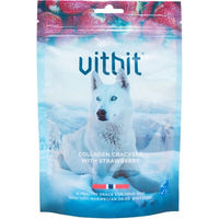 Produktbild von Vitbit Collagen Crackers Kausnack Erdbeere mit Fisch 70 g