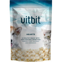 Produktbild von Vitbit Hearts Belohnungssnack Kabeljau Monoprotein 80 g