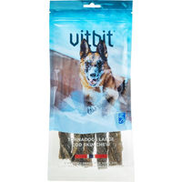 Produktbild von Vitbit Tornadogs Kausnack für Hunde mit Kabeljau monoproteinisch ohne Farb- und Aromastoffe 5 Stück
