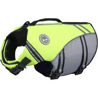 Produktbild von VIVAGLORY Hunde Schwimmweste aus Neopren in Gelb und Braun wasserdicht und verstellbar