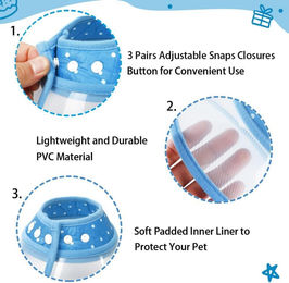 Vivifying Verstellbare Halskrause für Katzen aus Kunststoff Blau Größe M – Bild 1 von 5