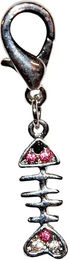 Vivog Hundemarke Fisch mit Strass in Silber – Bild 1 von 1