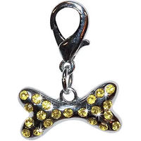 Produktbild von Vivog Hundemedaillon Knochen mit Strass