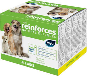 Produktbild von Viyo Reinforces Natural Defences Flüssignahrung für Hunde zur Unterstützung von Immunsystem und Verdauung 30 x 30 ml