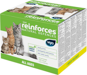 Produktbild von Viyo Reinforces Natural Defences Immunstärkung und Verdauungshilfe für Katzen 30 x 30 ml - 30 x 30 ml