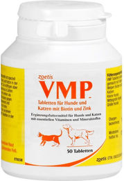 VMP Tabletten Nahrungsergänzung für Hunde und Katzen zur Unterstützung von Gelenken, Knochen sowie Haut und Fell für alle Altersstufen 50 Stück – Bild 1 von 1