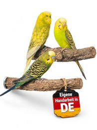 Vogelgaleria 2er Set Korksitzstangen 20cm für Wellensittiche zur Krallenpflege und zum Knabbern – Bild 1 von 3