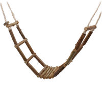 Produktbild von Vogelgaleria Hängebrücke aus Naturholz für Wellensittich und andere Vögel 80 cm