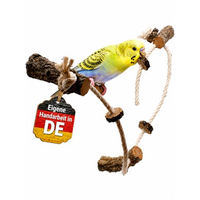 Produktbild von Vogelgaleria Kletterseil aus Kork als Vogelspielzeug für Wellensittiche Nymphensittiche und Agaporniden in Braun
