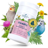 Produktbild von Vogelgaleria Ornifit zuckerfreies Mineralfutter mit Vitaminen und Wildkräutern zur Stärkung von Leber und Immunsystem für Wellensittiche 50g