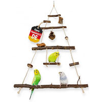 Produktbild von Vogelgaleria Vogelspielplatz aus Naturholz mit Sisal und Kork für Vögel in Braun