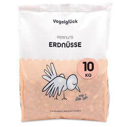 Vogelglück Erdnusskerne Vogelfutter für Wildvögel geschält 10 kg – Bild 1 von 1