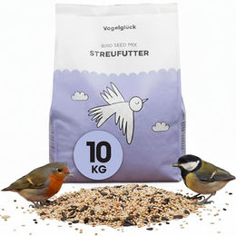 Vogelglück Streufutter für Wildvögel 10 kg nährstoffreiche Saaten und Getreide Mischung – Bild 1 von 1