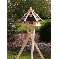 Produktbild von Vogelhaus aus Holz Typ 21 in Braun mit Ständer