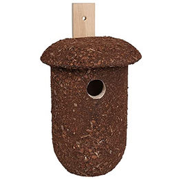 Vogelhaus Meisenkasten aus Holz für Meisen und Spatzen Braun 20 x 24 x 20 cm – Bild 1 von 4