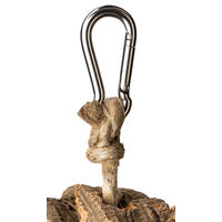 Produktbild von Vogelspielzeug Kette aus Korkrinde zum Knabbern und Klettern für Papageien Wellensittiche und Kanarienvögel 25 cm Natur Braun - 25 cm
