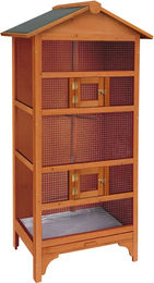 Voliere Flamingo Classic aus Holz für Vögel in Beige und Braun – Bild 1 von 1
