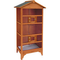 Produktbild von Voliere Flamingo Classic aus Holz für Vögel in Beige und Braun