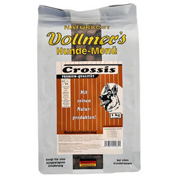 Vollmer´s Crossis Hundefutter Geflügel mit Huhn Truthahn Ente und Fisch zur Unterstützung der Gelenke 15 kg - 15 kg – Bild 1 von 3