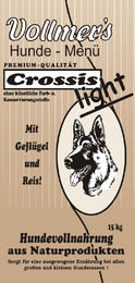Vollmer's Crossis Light Hundefutter Trockenfutter für Senior Hunde mit Geflügel und Fisch hypoallergen 15 kg - 2 x 7,5 kg – Bild 1 von 5