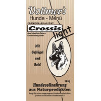 Produktbild von Vollmer's Crossis Light Hundefutter Trockenfutter für Senior Hunde mit Geflügel und Fisch hypoallergen 15 kg - 2 x 7,5 kg