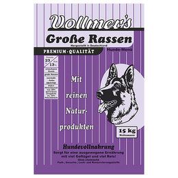Vollmer's Hundetrockenfutter Große Rassen Geflügel oder Fisch 15 kg - 15 kg – Bild 1 von 3