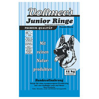 Produktbild von Vollmer's Junior Ringe Hundeweiche Kroketten mit Geflügel und Fisch für Welpen 15 kg - 2 x 7,5 kg