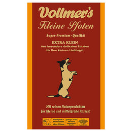 Vollmer's Kleine Pfoten Hundefutter für kleine Rassen mit Geflügel und Fisch 5 kg - 5 kg – Bild 1 von 5